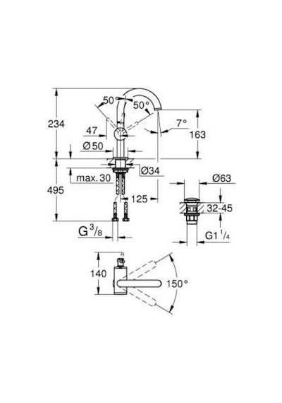 Atrio Lavabo Bataryası M-boyut - 24363gl0 Diğer