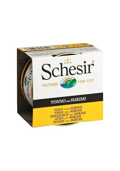 Schesir Ton Balıklı Ve Surimili Jöleli Kedi Konservesi 85 Gr
