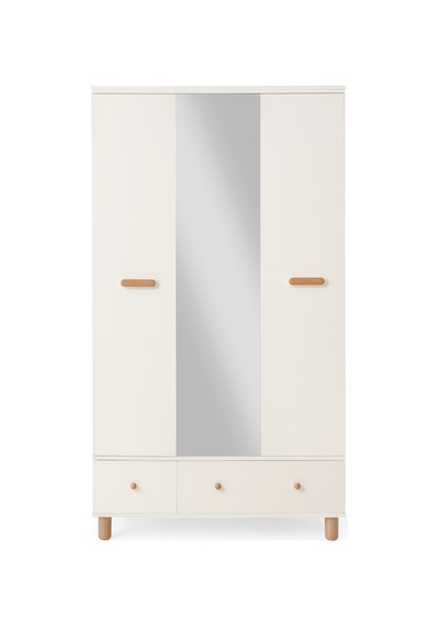Nice 4 Kapaklı %100 Mdf Elbise Dolabı Gardrop 154x54x212 Ekru