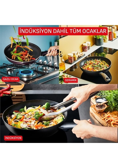 Tefal 2100143066 Halo Okaliptus Wok Tava 26cm Diğer