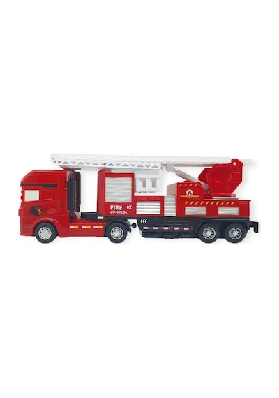 Metal İtfaiye Arabası - Merdivenli 26cm - 706-45 Kırmızı