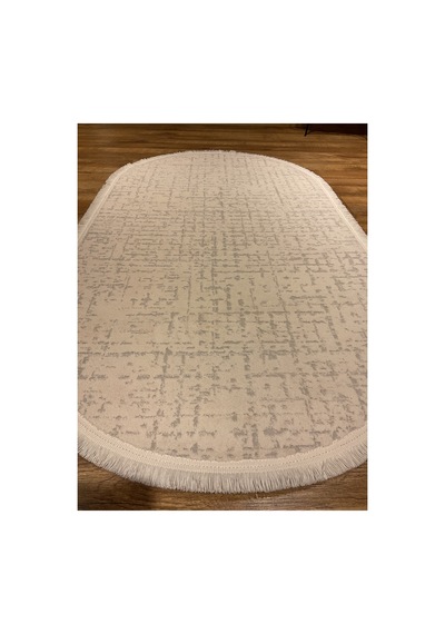 Tuval 1009 Krem Oval Halı