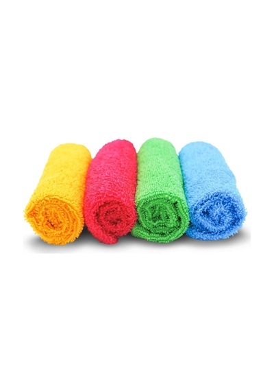 Cam Ve Kurulama Bezi - 4 Adet Mikrofiber Temizlik Bezi + 3 Adet Oto Araba Yıkama Süngeri Diğer