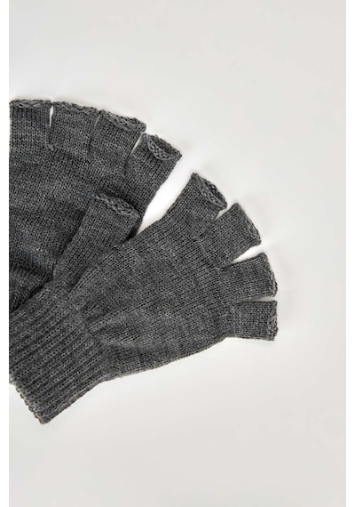 Antrasit Unisex Triko Kesik Eldiven 001