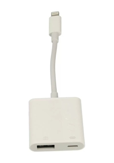 Apr22 Iphone Otg 2in1 - Beyaz