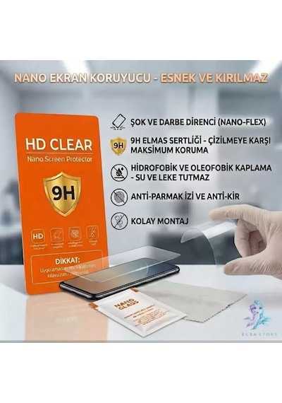 Oneplus Ace 6t  Nano Ekran Koruyucu 9h Ekstra Koruma 9h - Hd