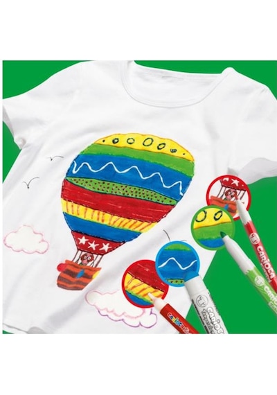 Carioca Fabric Liner Kumaş Boya Kalemi 10 Renk