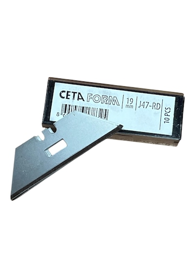 Ceta Form J47duo Maket Bıçağı Yedeği - Dikdörtgen Yuvalı 10'lu J47-rd