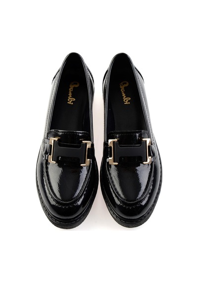 Bambi Siyah Kadın Loafer Ayakkabı K01257050098 Siyah
