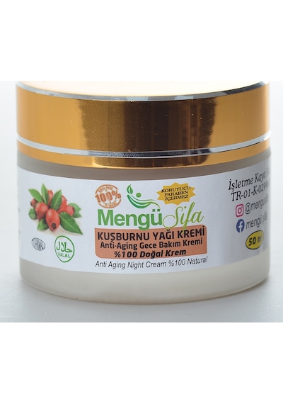 Mengü Şifa Kuşburnu Gece Bakım Kremi 50 ML