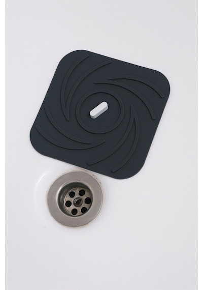 Valerine Life Gider Koku Önleyici Kaymaz Silikon Mat Banyo Mutfak Balkon Lavabo Su Gider Tıpası Kapa Siyah