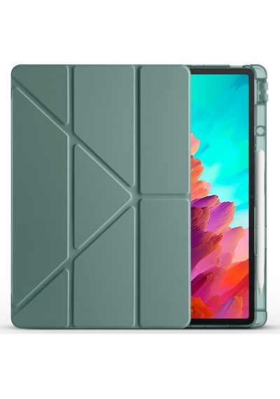 Lenovo Idea Tab Pro 12.7inç Tb-373fu Kılıf Kalem Bölmeli Trifolding Case Kılıf