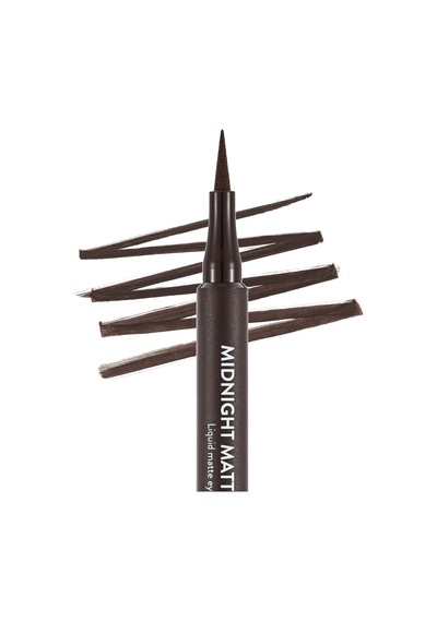 Mat Likit Kalem Eyeliner Kahve - Midnight Matte Eyeliner - 002 Brown - 8690604641659 Diğer