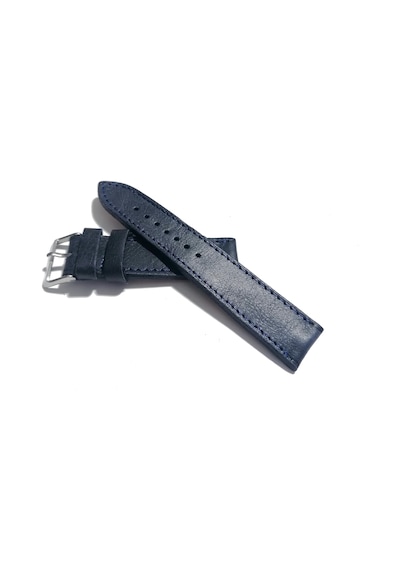 Fado&her Saate Uyumlu Hakiki Deri Saat Kordonu Lazivert 22 Mm 394 Mavi