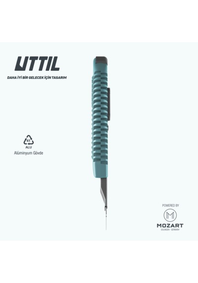 UTTIL Nmuk04 Alüminyum Döküm Gövdeli 18 Mm Maket Bıçağı
