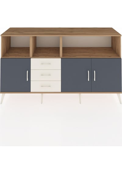 Hyperion Konsol 5 Raflı 3 Çekmeceli 3 Kapaklı 176x44x99 Çam-antra Çam-antrasit/aytaşı Hyperion Konsol 5 Raflı 3 Çekmeceli 3 Kapaklı 176x44x99 Çam-antra Çam-antrasit/aytaşı