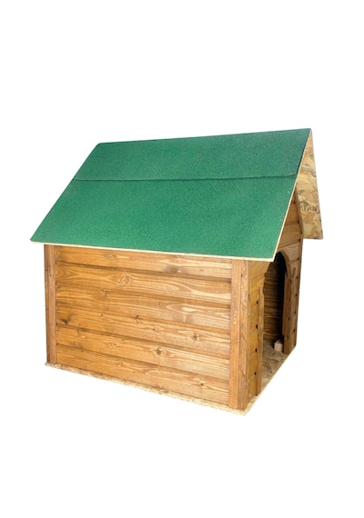 Reyo Soğuğa Suya Dayanıklı Lüks Büyük Boy Ahşap Köpek Kulubesi Yeşil