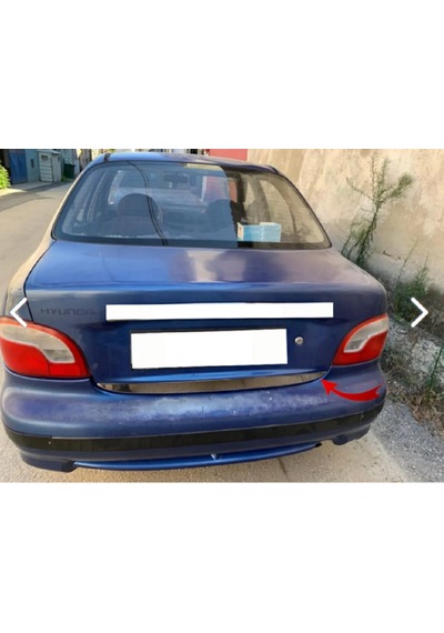 Hyundai Accent Yumurta Kasa 1995- 2000 Bagaj Alt Çıtası Krom Pasl