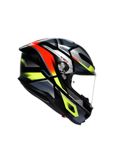 Agv Kask K6 S Mplk Erazer Black Red Yellow Fluo M0186 Siyah