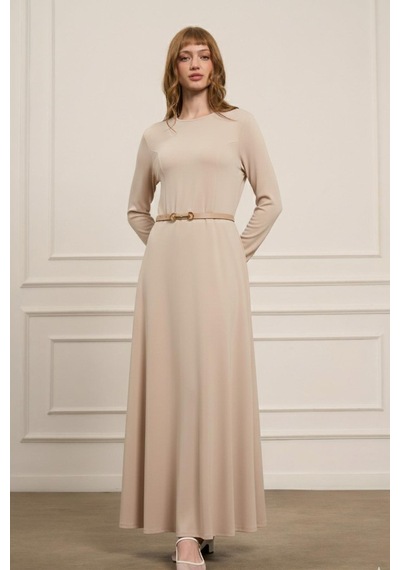 Ftz Women Kadın Elbise Beige 31073 Beige