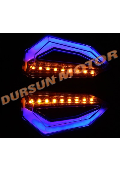 Motosiklet Premiumum Gold Sinyal Takım Esnek Kırılmaz Drs-05