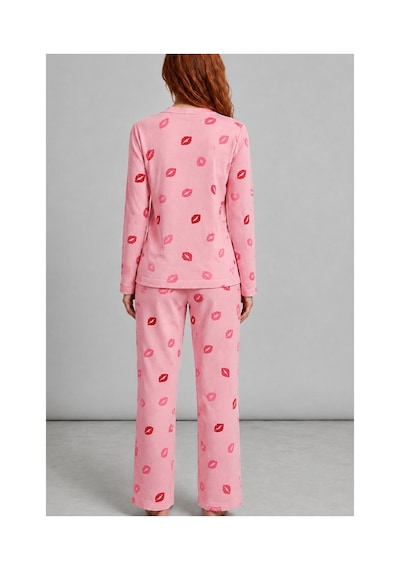 Fit Women Kadın Comfort Esnek Pembe Pijama Takımı 4688