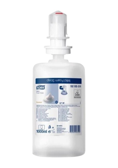 1 Ad. Tork Köpük Sabun Dispenseri Siyah 561508 + 1 Litre Tork Köpük Sabun Premium Hediyeli