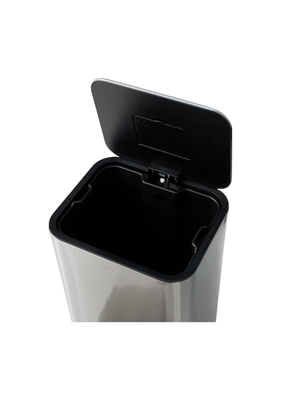 Square Mat Paslanmaz Çelik Pedallı Çöp Kovası 30 L Genel