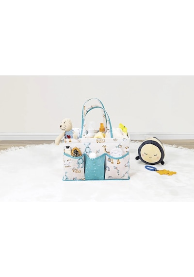 Baby Bebek Bakım Çantası Çok Gözlü Organizer Mavi