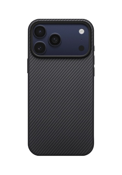 Apple Uyumlu iPhone 17 Pro Max Kılıf M-safeli 1500d Aramid Fiber Pitaka Military-grade Classic Serisi Siyah-gri Siyah - Gri