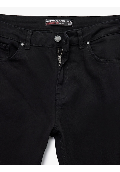 Koton Normal Bel Straight Fit Jean Pantolon - Mark Jean Siyah 6wam40024nd Siyah Koton Normal Bel Straight Fit Jean Pantolon - Mark Jean Siyah 6wam40024nd Siyah