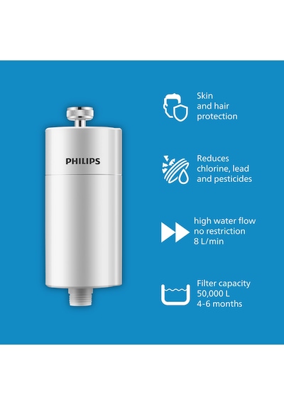 Philips Duş Filtresi Cilt ve Saç Dostu Awp1775wh Fildişi