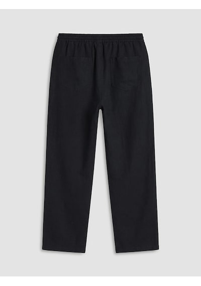 Lcw Vision Siyah Regular Fit %100 Keten Erkek Pantolon