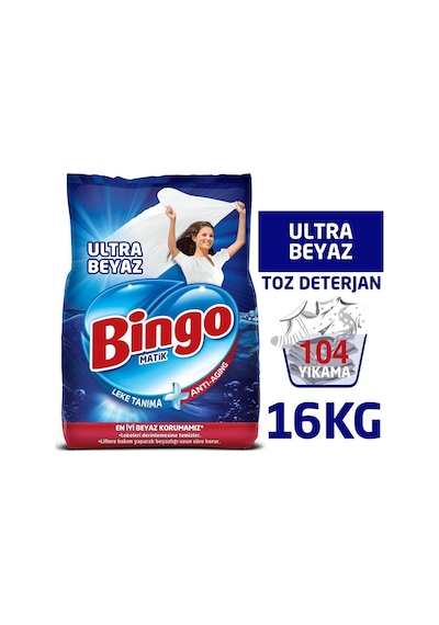 Matik Toz Çamaşır Deterjanı 4 Kg Ultra Beyaz 4'lü