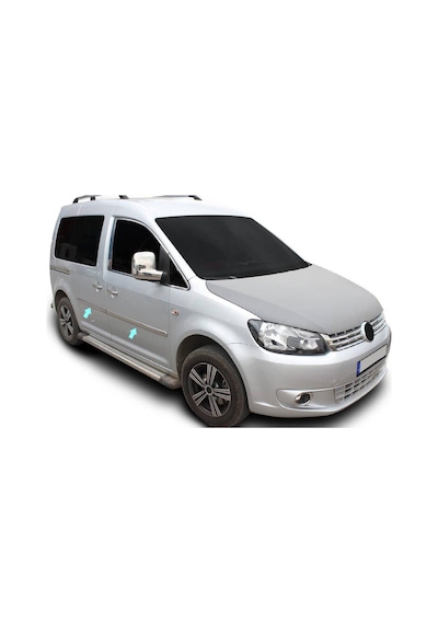 Volkswagen Caddy Uyumlu Yan Kapı Çıtası -2015 Paslanmaz Çelik Parça