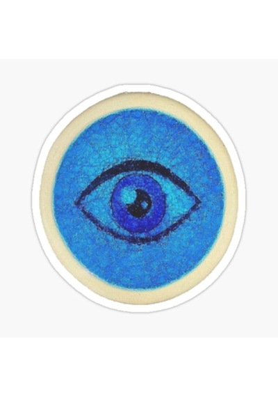 Nazar Boncuğu Model10 Sticker Oto Yapıştırma Etiket 15Cm