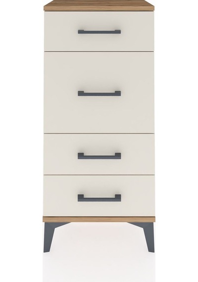 Arges Komodin 4 Çekmeceli 44x30x96 Çam-aytaşı Çam