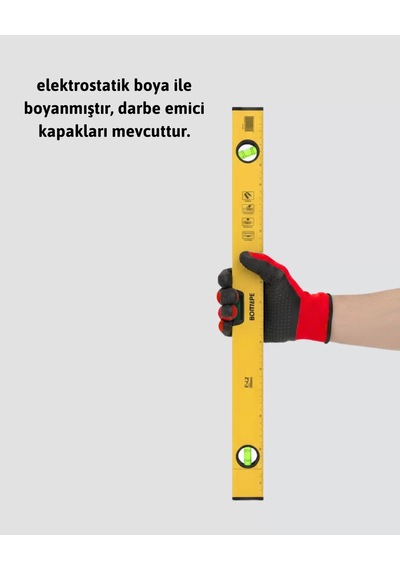 Northcity 600 Mm Profesyonel Su Terazisi - Yeni Nesil Ergonomik Duvar Ve Montaj Aracı Sarı