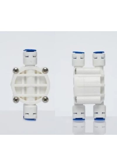 Su Arıtma Cihazı 6 Mm Şatof Shut-off Valf 4 Yollu Vana Quick