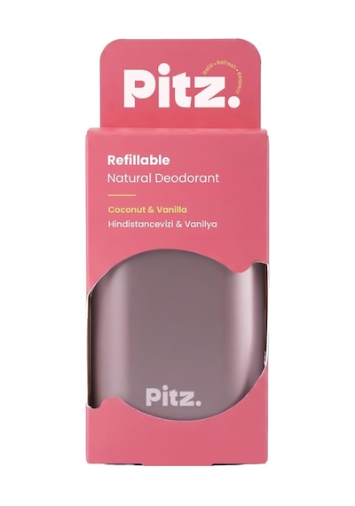 Pitz Yeniden Doldurulabilir Doğal Stick Deodorant Coconut & Vanilla Hindistancevizi & Vanilya