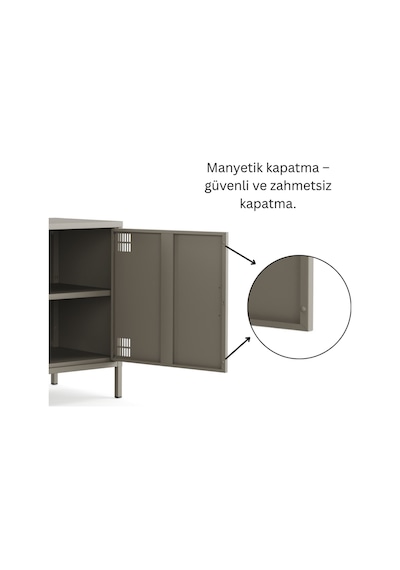 Tv Ünitesi, Tv Dolabı,2 Kapaklı Dolap 100,50 X 40 X 64,50 Cm Ral 7039 Acıbadem Antrasit Tv Ünitesi, Tv Dolabı,2 Kapaklı Dolap 100,50 X 40 X 64,50 Cm Ral 7039 Acıbadem Antrasit