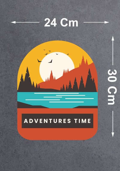 Kamp Ve Macera Sticker - 4x4 Off Road Adventure Sticker - Araba Oto Motosiklet Karavan Camsticker - 00115 30x24 Cm
