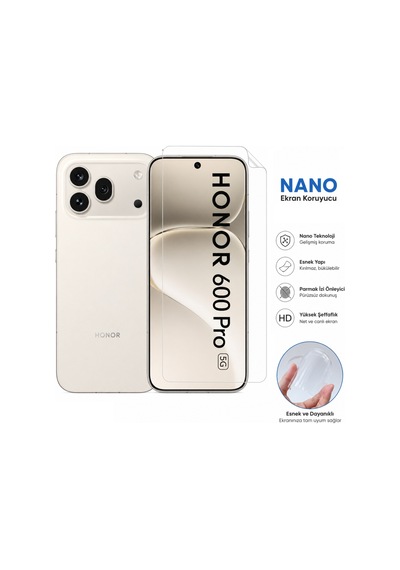 Honor 600 Pro Esnek Nano Ekran Koruyucu