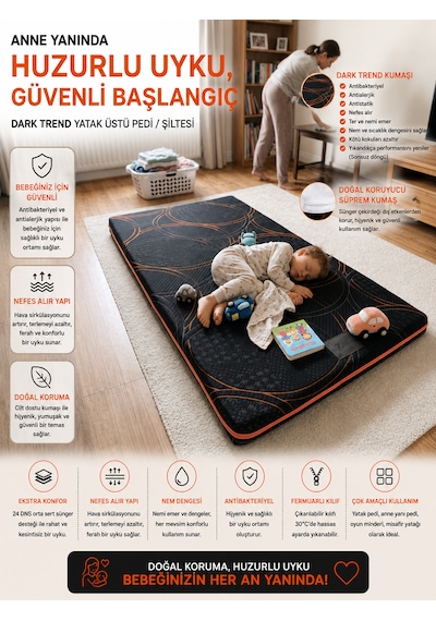 Dark Plus Topper, Yatak Pedi, Şilte, Misafir Yatağı, Yer Yatağı, Yer Minderi 24 Dns Sünger Dark Trend Kumaş Fermuarlı Yıkanabilir Kılıf Zishhome Karavan, Tiny House, Bungalov Kılıflı Dark Plus Topper, Yatak Pedi, Şilte, Misafir Yatağı, Yer Yatağı, Yer Minderi 24 Dns Sünger Dark Trend Kumaş Fermuarlı Yıkanabilir Kılıf Zishhome Karavan, Tiny House, Bungalov Kılıflı