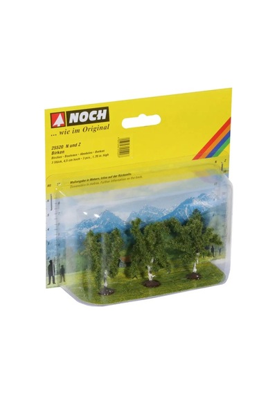 Noch 25520 Huş Ağaçları, 4,5 Cm. 3 Adet, Diorama Malzemesi-59363