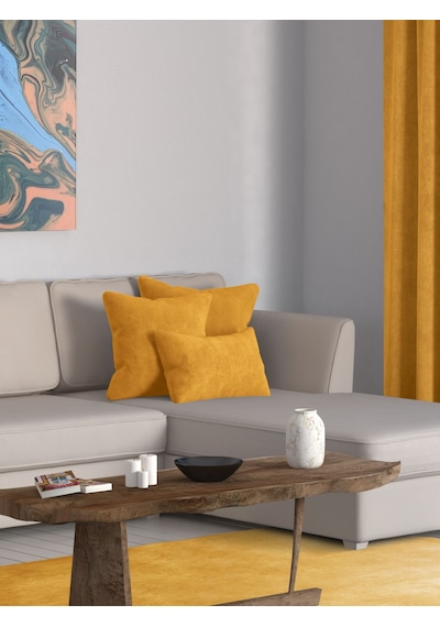 Br Perle Home Daily Series Safran Rengi Kırlent Yastık Kılıfı Safran