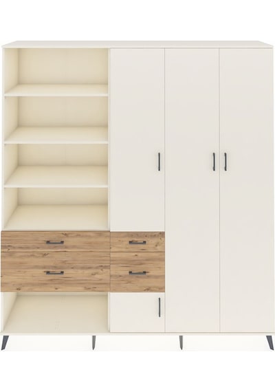 Hyperion Dolap 14 Raflı 4 Çekmeceli 4 Kapaklı 220x44x243 Aytaşı-aytaşı/çam Aytası/atlas Çam Hyperion Dolap 14 Raflı 4 Çekmeceli 4 Kapaklı 220x44x243 Aytaşı-aytaşı/çam Aytası/atlas Çam