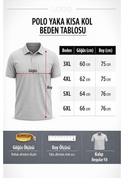 Simenti Büyük Beden Yakalı Kısa Kol Cepli Desenli Tişört 7646 Gri