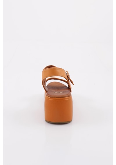 Dgn 6002 Kadin Kalin Taban Sandalet Orange