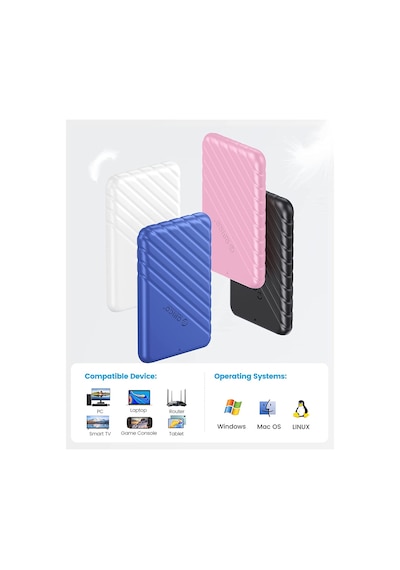 Orico USB 3.0 Micro B 2.5” inch SATA SSD Hard Disk Kutusu Siyah